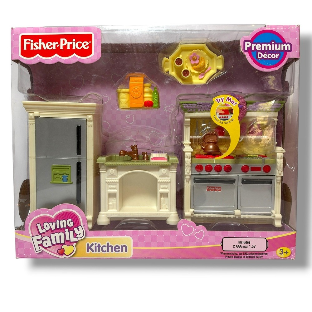 Fisher-Price Loving Family Premium Décor Kitchen 2008 New in Sealed Packaging